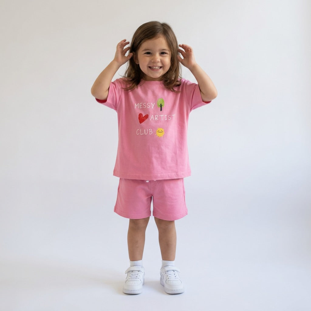 Kids hand drawing set (pink)